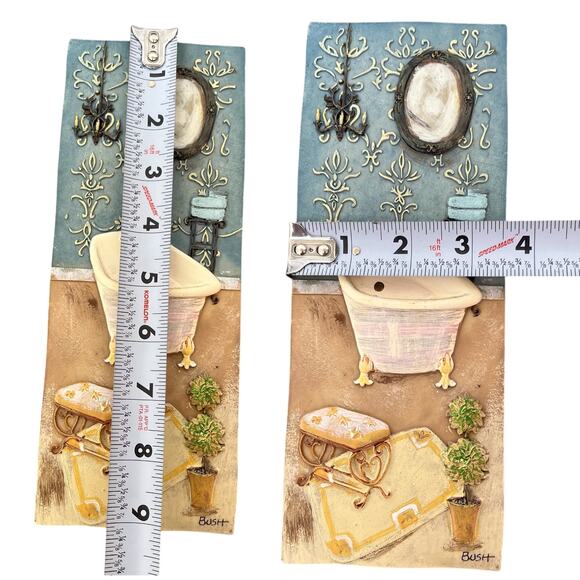 Bush Bathroom Tile Wall Hanging Plaque - Picture 3 of 6